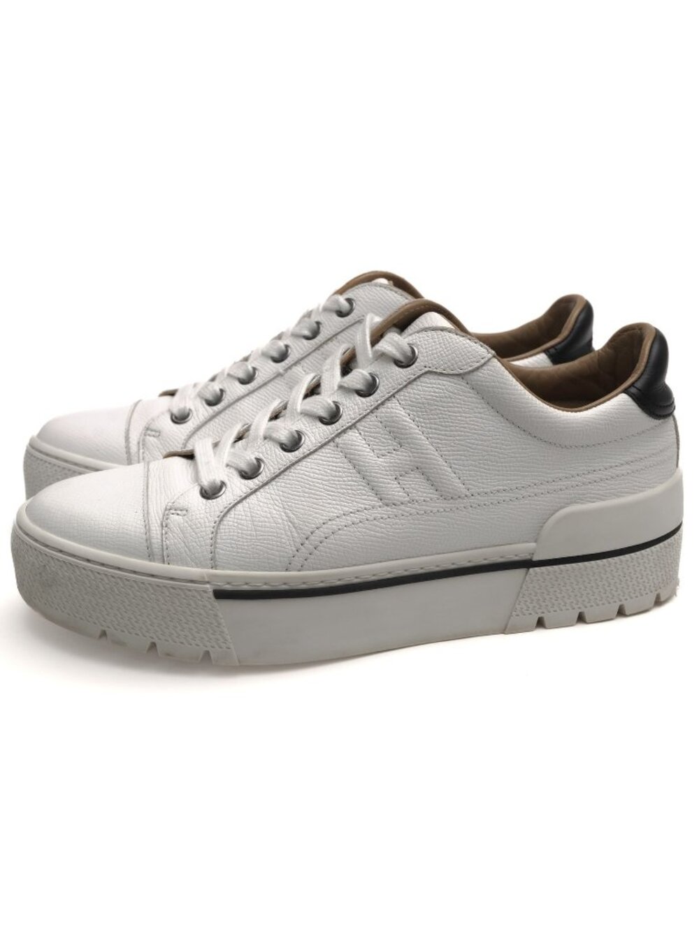 Hermes Sneakers Low-Cut Leather White Voltage Sneaker